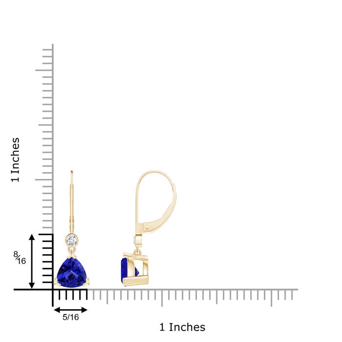 AAAA - Tanzanite / 2.54 CT / 14 KT Yellow Gold