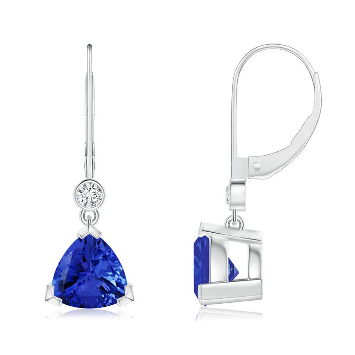 AAA - Tanzanite / 3.75 CT / 14 KT White Gold