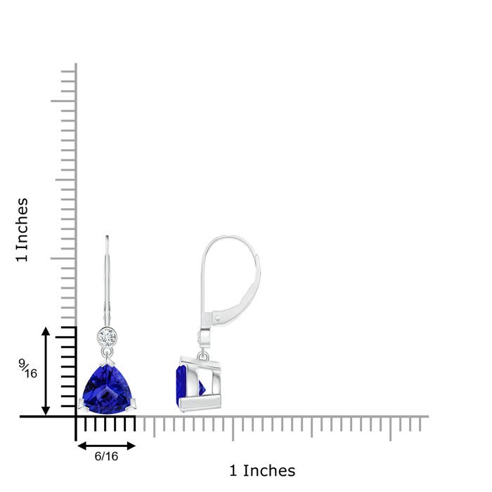 AAAA - Tanzanite / 3.75 CT / 14 KT White Gold