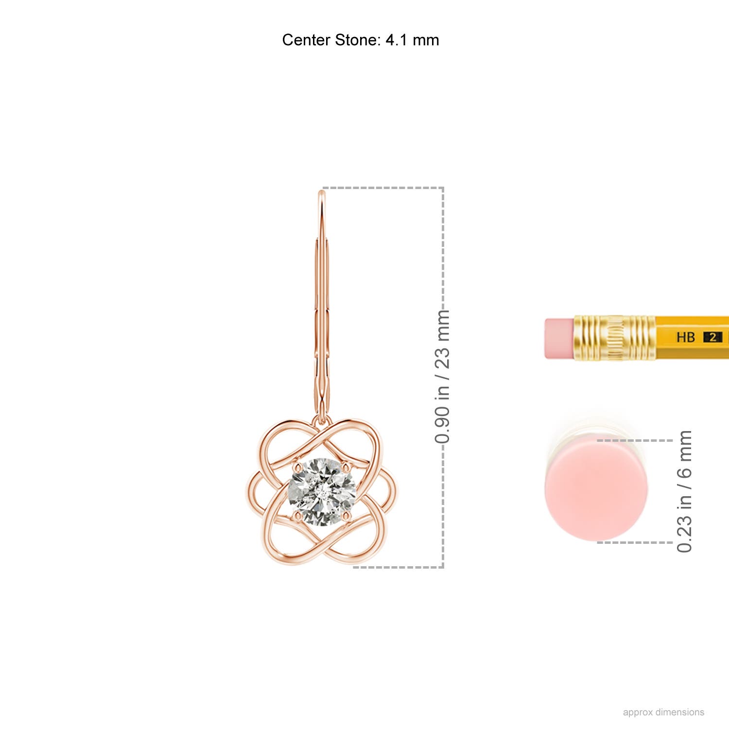 K, I3 / 0.5 CT / 14 KT Rose Gold