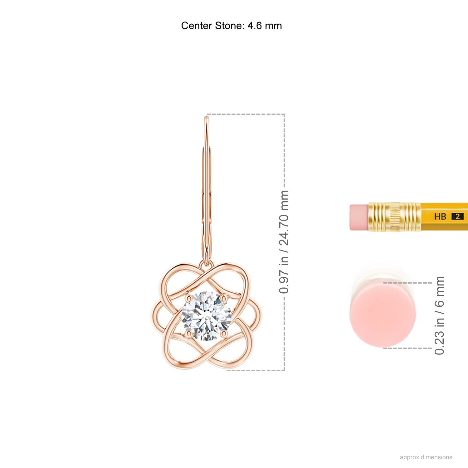 G, VS2 / 0.76 CT / 14 KT Rose Gold