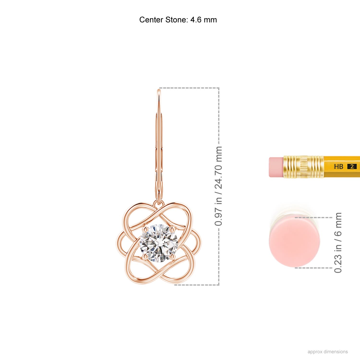 I-J, I1-I2 / 0.76 CT / 14 KT Rose Gold