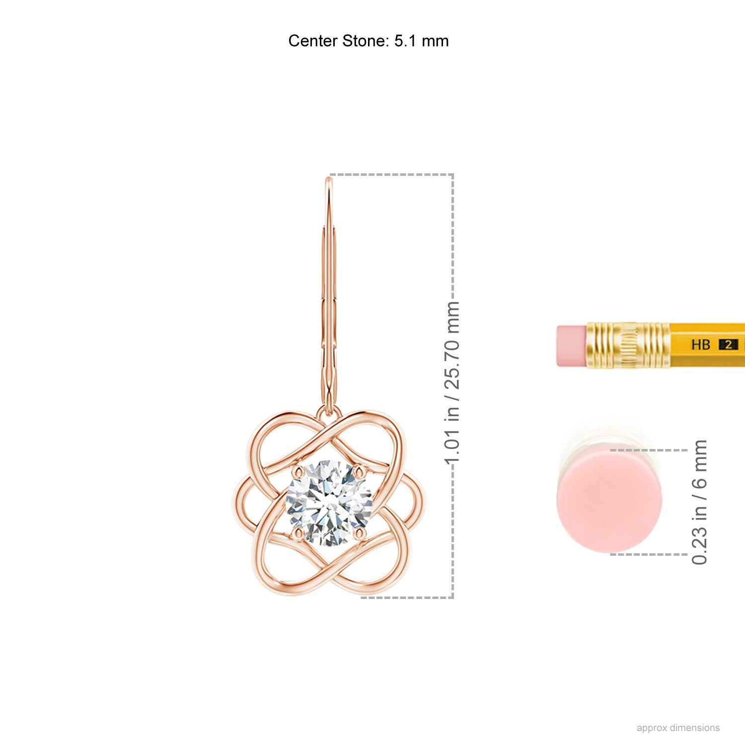 G, VS2 / 1 CT / 14 KT Rose Gold