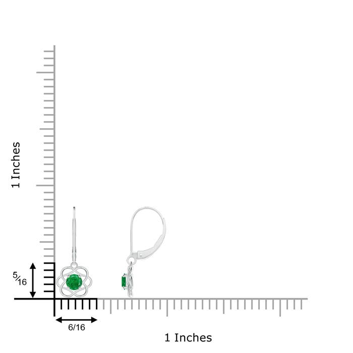 AA - Emerald / 0.48 CT / 14 KT White Gold