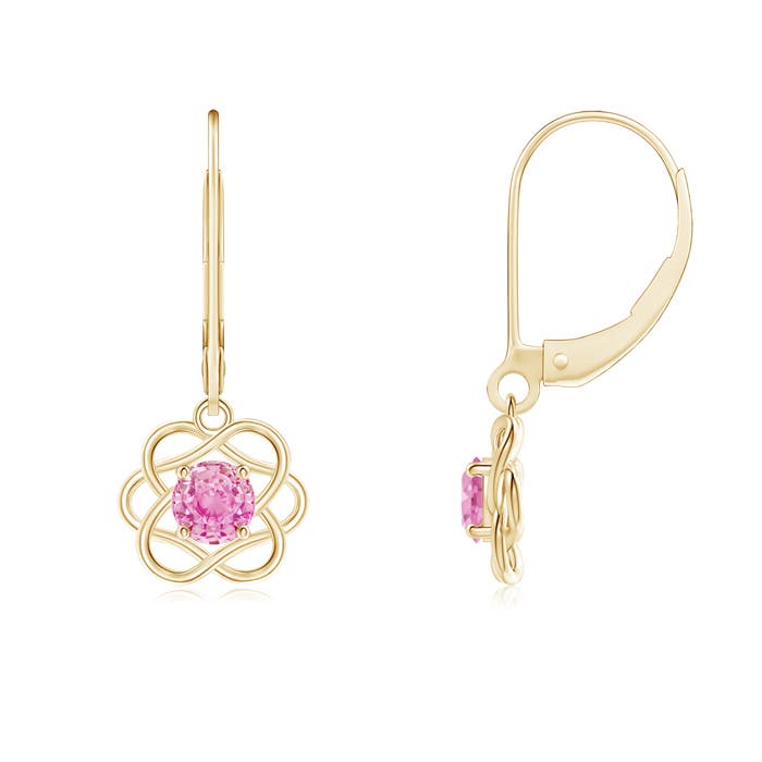 A - Pink Sapphire / 0.66 CT / 14 KT Yellow Gold