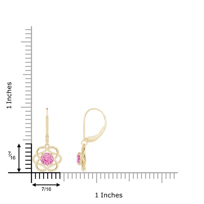 A - Pink Sapphire / 1.2 CT / 14 KT Yellow Gold