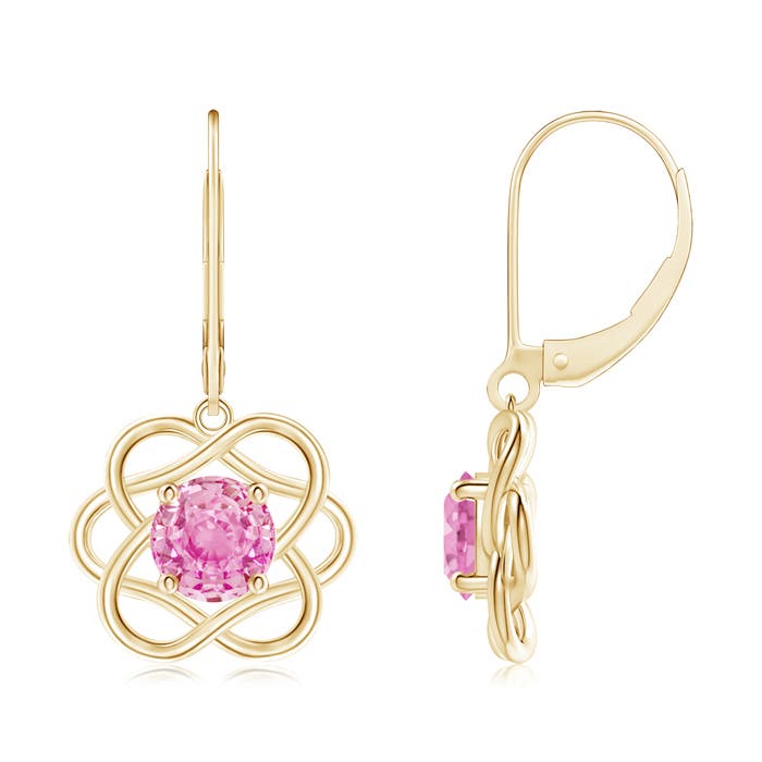 A - Pink Sapphire / 2 CT / 14 KT Yellow Gold