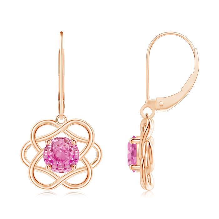 AA - Pink Sapphire / 2 CT / 14 KT Rose Gold