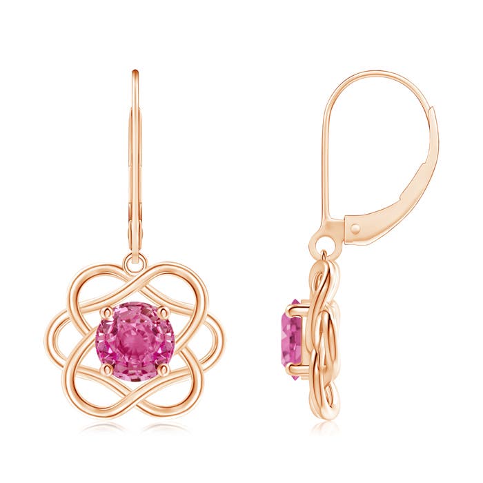 AAA - Pink Sapphire / 2 CT / 14 KT Rose Gold