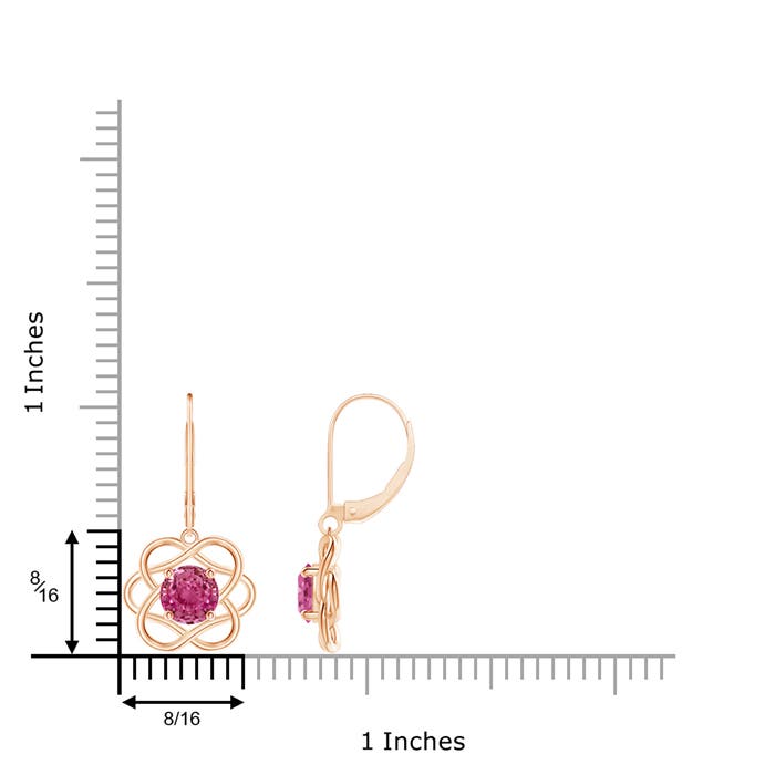 AAAA - Pink Sapphire / 2 CT / 14 KT Rose Gold