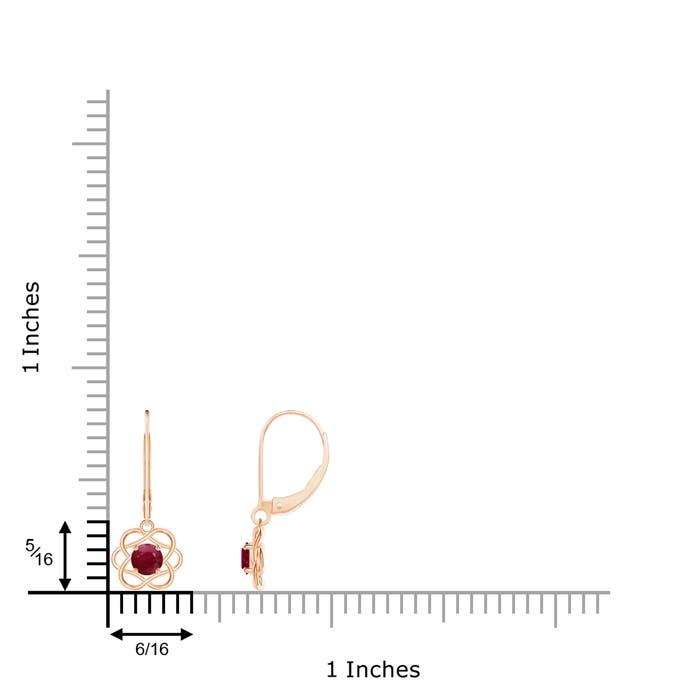 A - Ruby / 0.68 CT / 14 KT Rose Gold