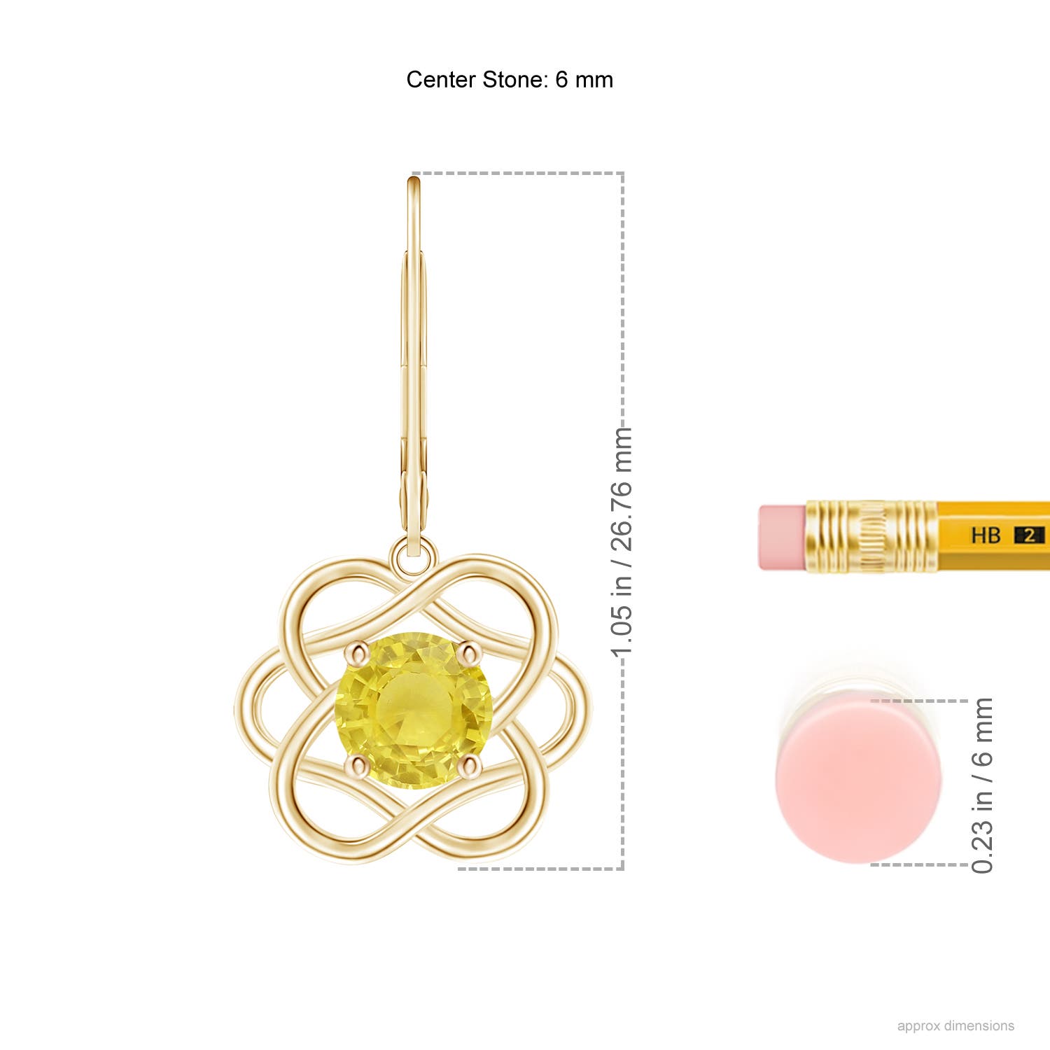 A - Yellow Sapphire / 2 CT / 14 KT Yellow Gold