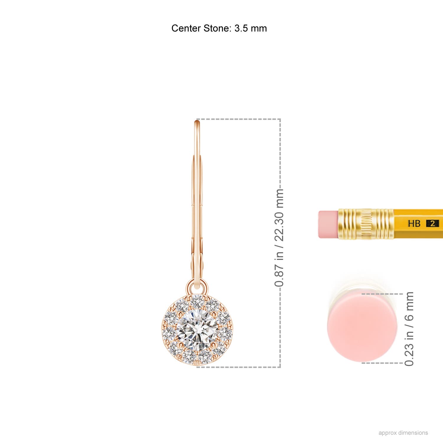 I-J, I1-I2 / 0.49 CT / 14 KT Rose Gold