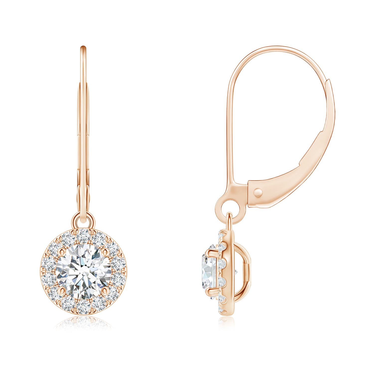 F-G, VS / 0.92 CT / 14 KT Rose Gold