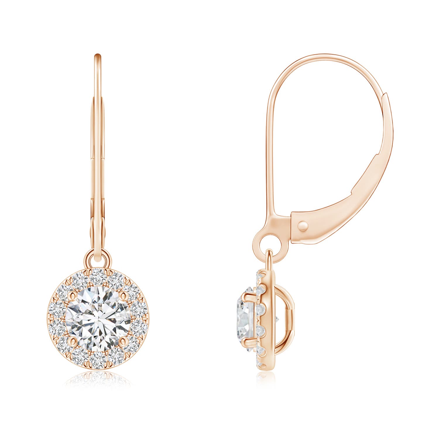 H, SI2 / 0.92 CT / 14 KT Rose Gold