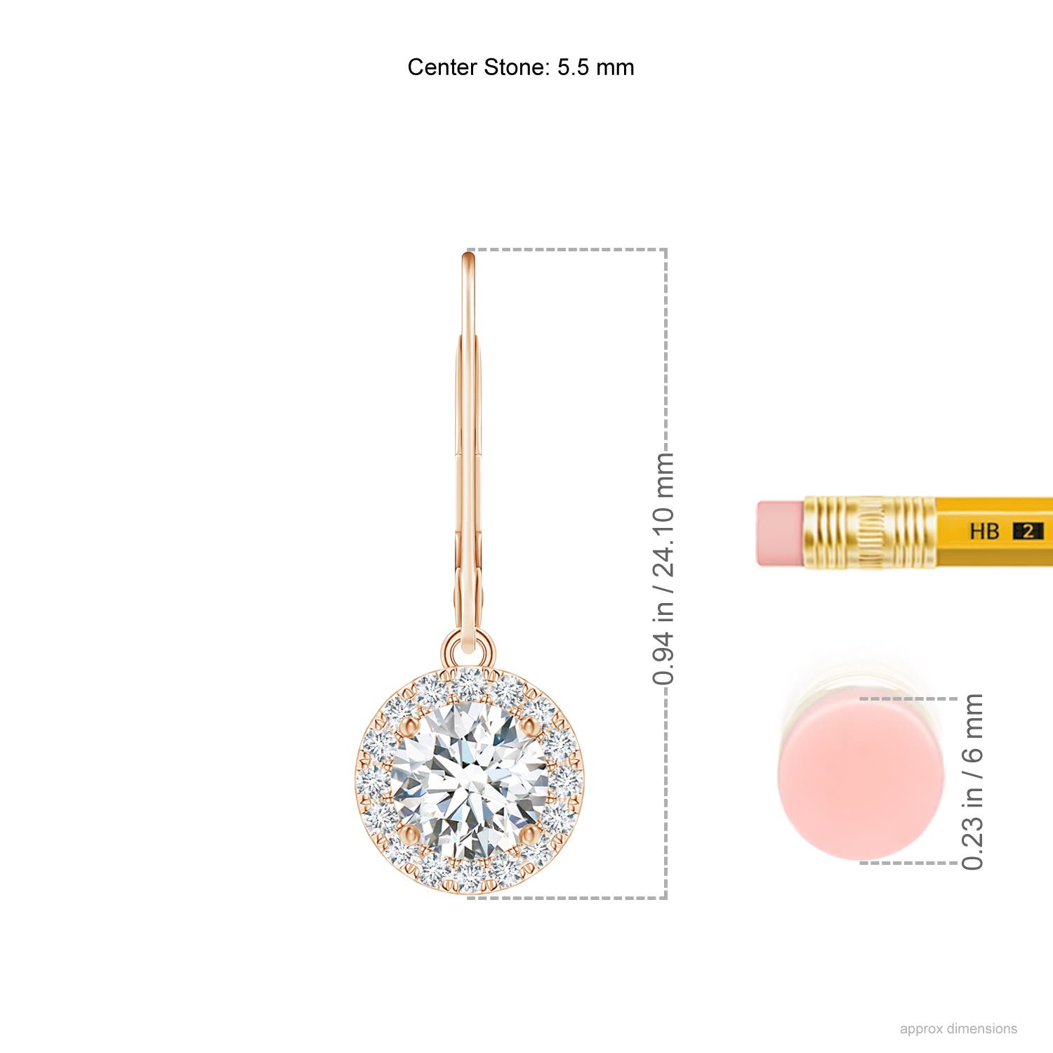 F-G, VS / 1.52 CT / 14 KT Rose Gold