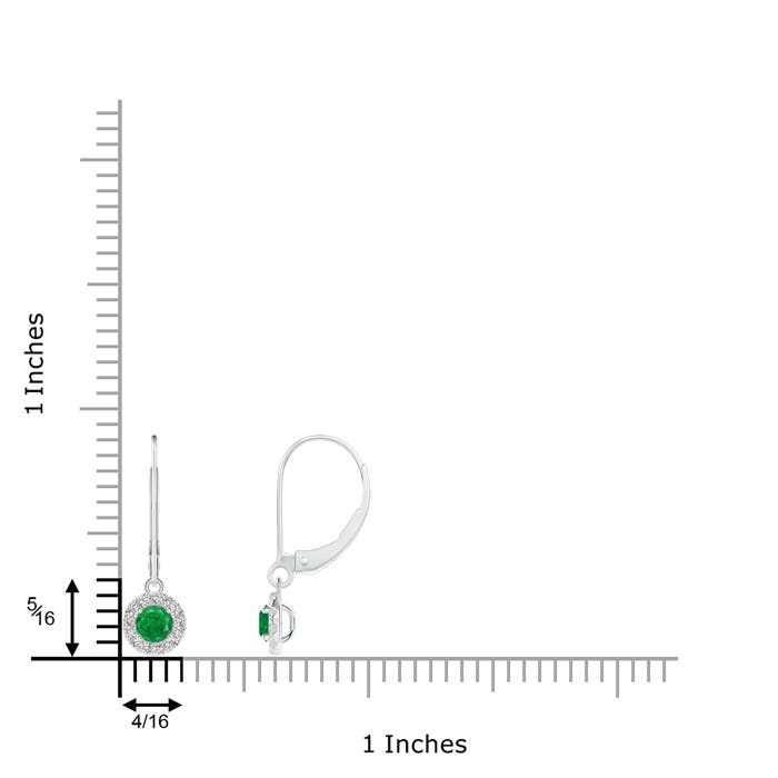 AA - Emerald / 0.48 CT / 14 KT White Gold