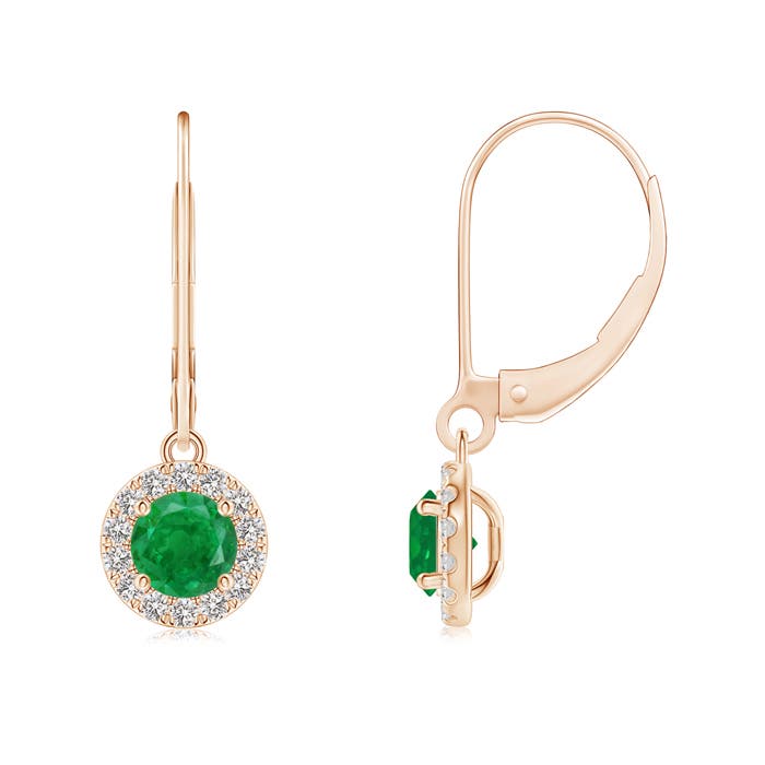 AA - Emerald / 0.88 CT / 14 KT Rose Gold