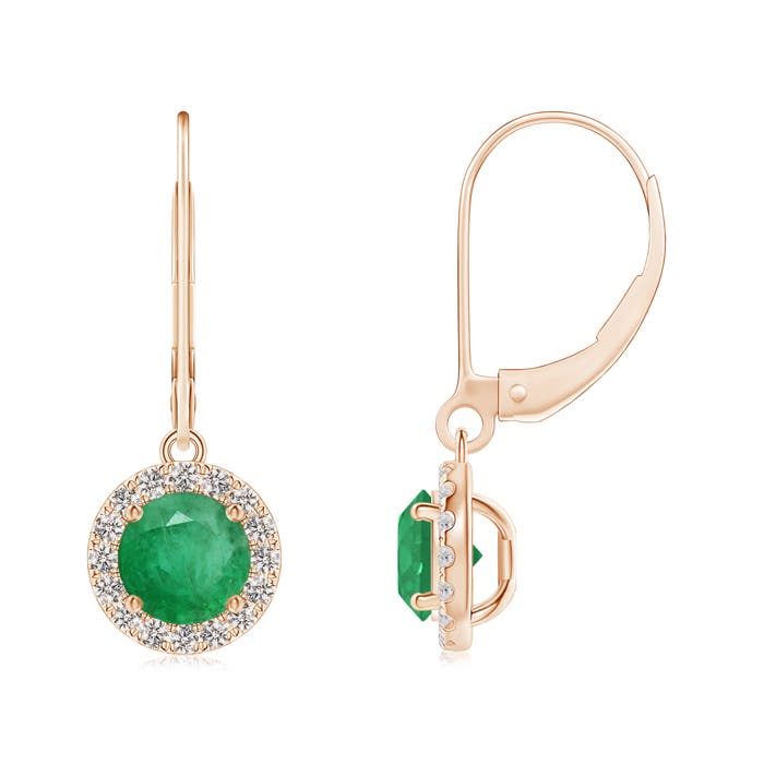 A - Emerald / 1.36 CT / 14 KT Rose Gold