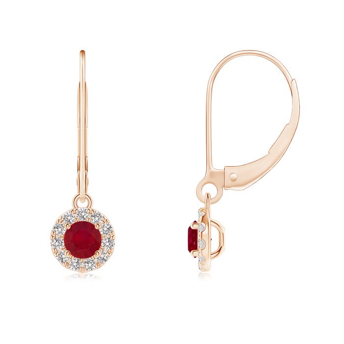 AA - Ruby / 0.64 CT / 14 KT Rose Gold