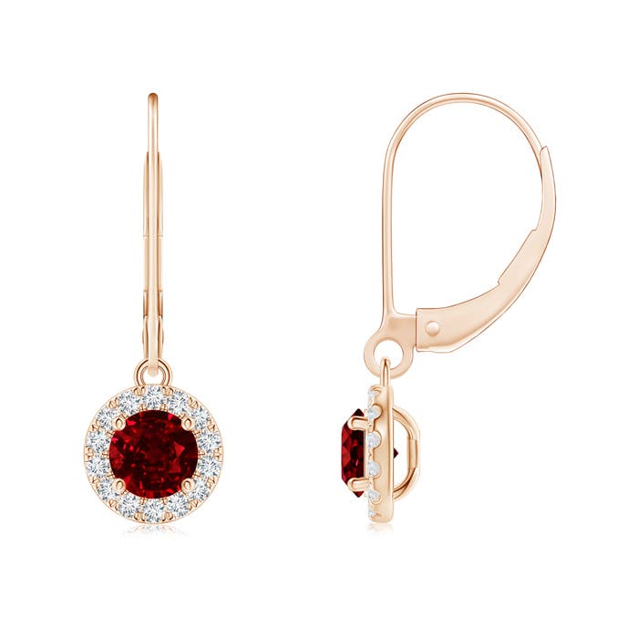 AAAA - Ruby / 1.1 CT / 14 KT Rose Gold