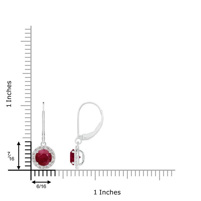 A - Ruby / 1.76 CT / 14 KT White Gold