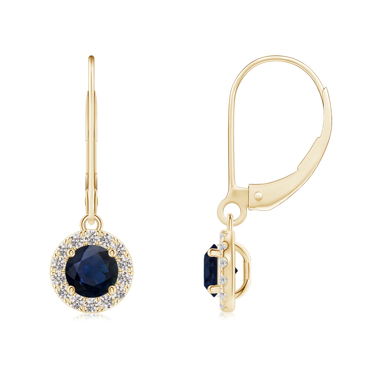 A - Blue Sapphire / 1.12 CT / 14 KT Yellow Gold