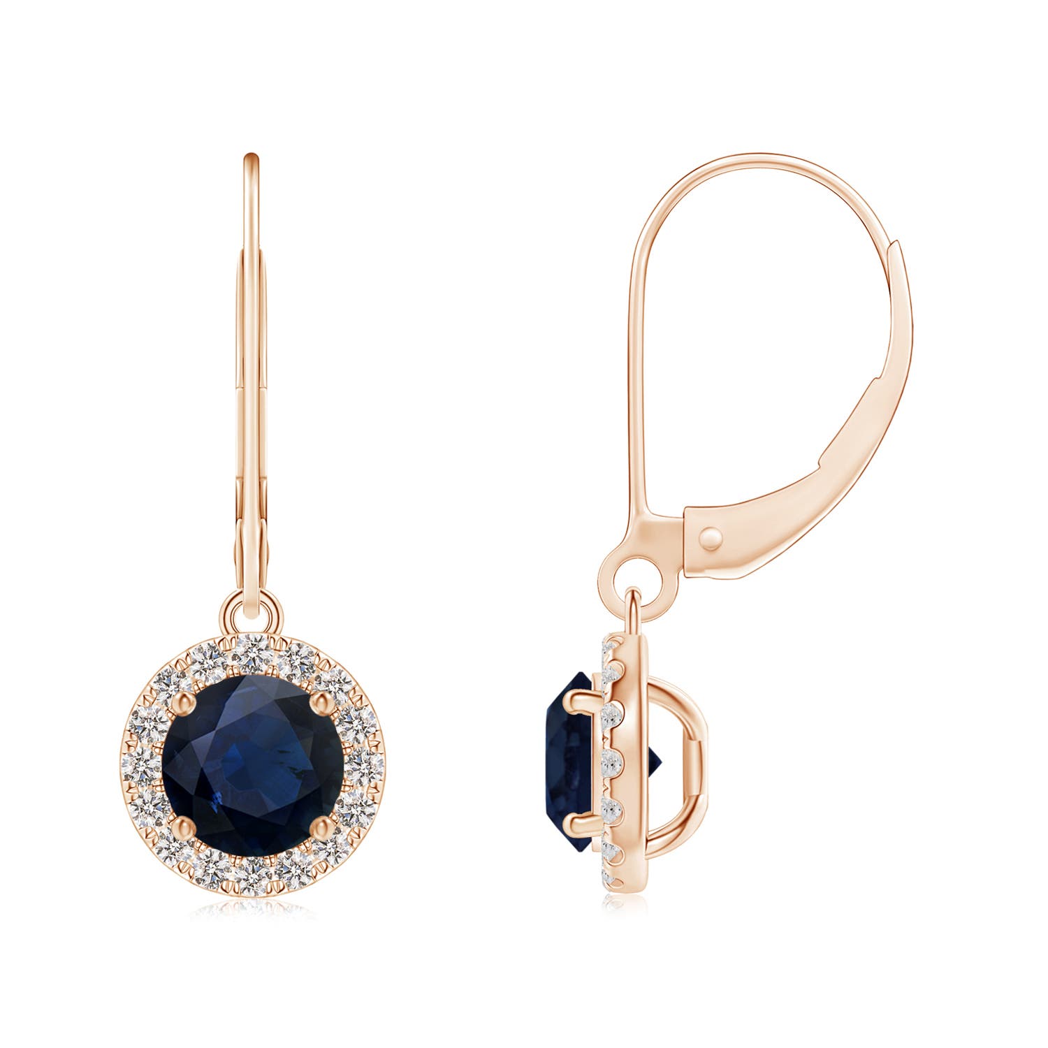 A - Blue Sapphire / 1.66 CT / 14 KT Rose Gold