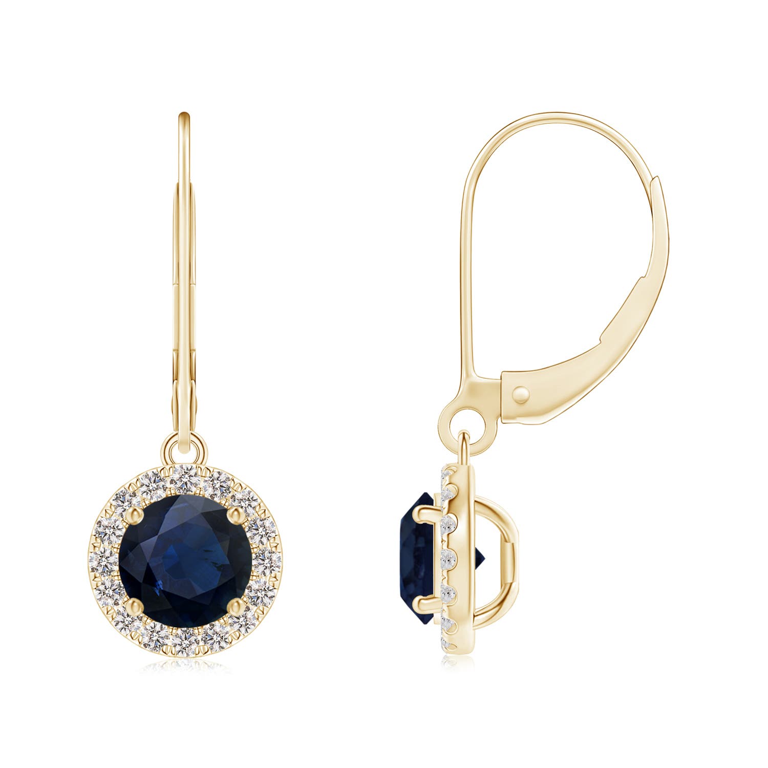 A - Blue Sapphire / 1.66 CT / 14 KT Yellow Gold