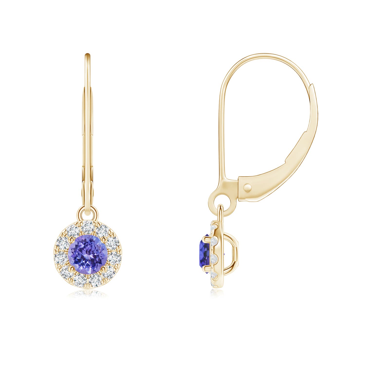 AAA - Tanzanite / 0.74 CT / 14 KT Yellow Gold