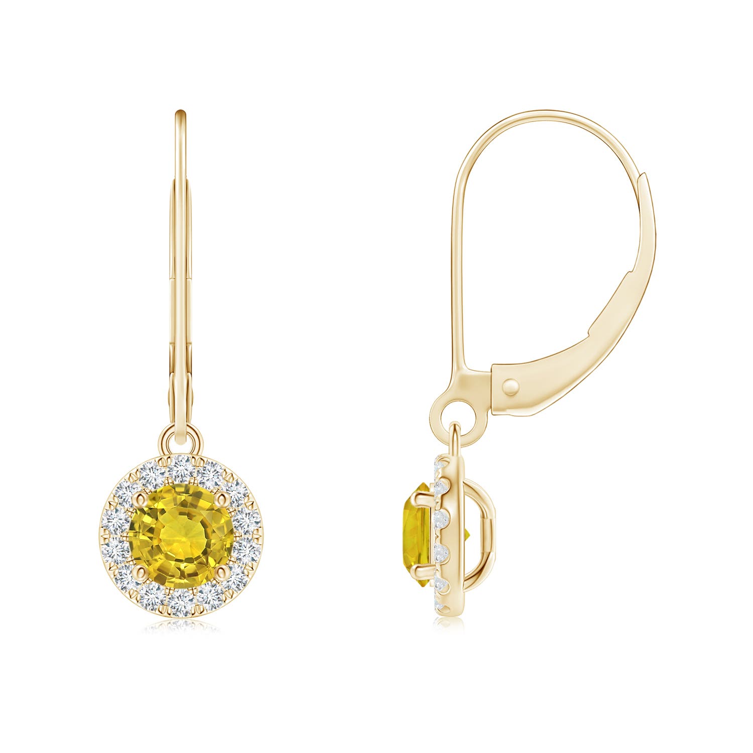 AAAA - Yellow Sapphire / 1.02 CT / 14 KT Yellow Gold