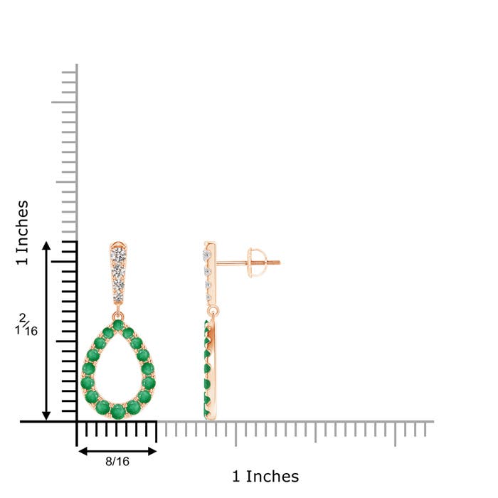 A - Emerald / 1.78 CT / 14 KT Rose Gold