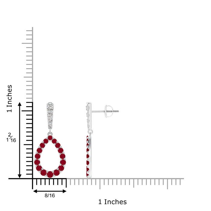 AA - Ruby / 2.18 CT / 14 KT White Gold