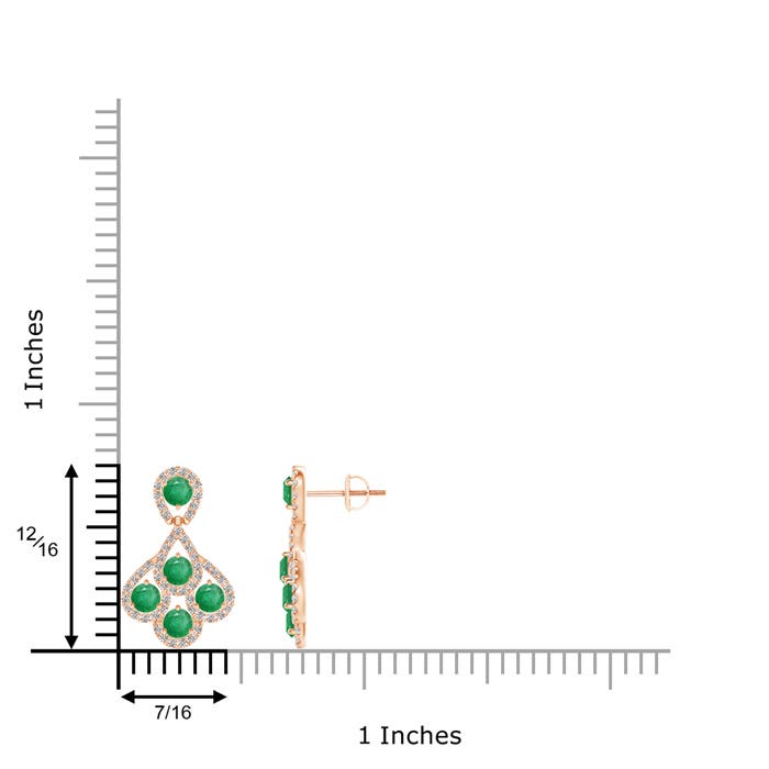 A - Emerald / 1.39 CT / 14 KT Rose Gold