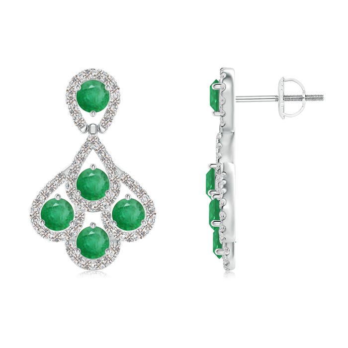 A - Emerald / 1.39 CT / 14 KT White Gold