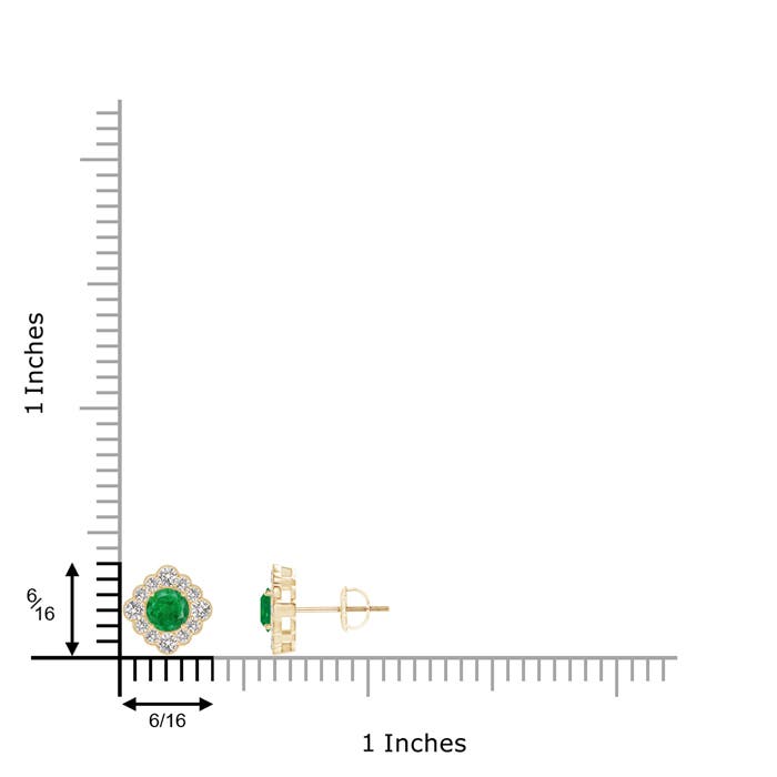 AA - Emerald / 0.87 CT / 14 KT Yellow Gold