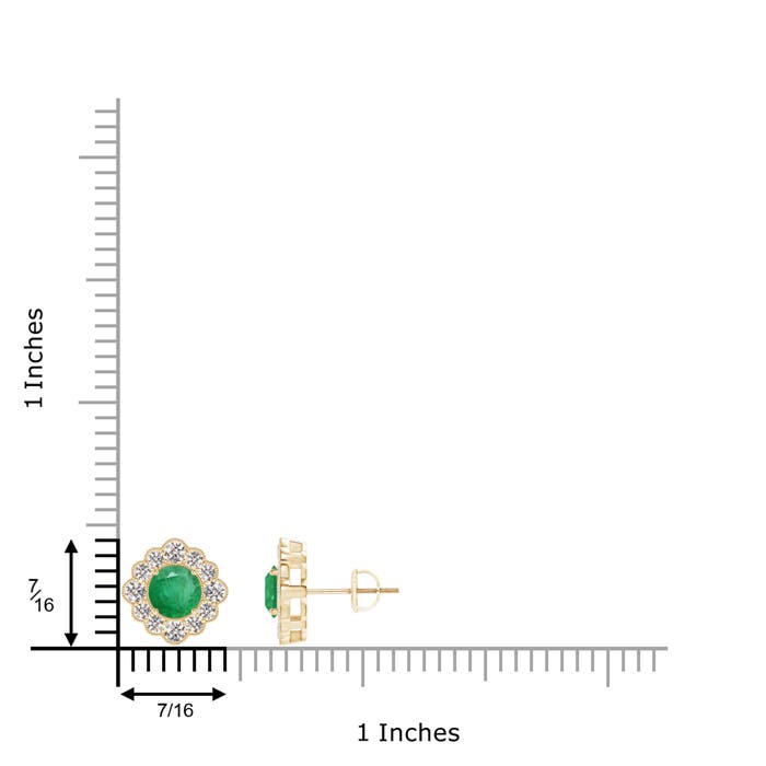 A - Emerald / 1.47 CT / 14 KT Yellow Gold