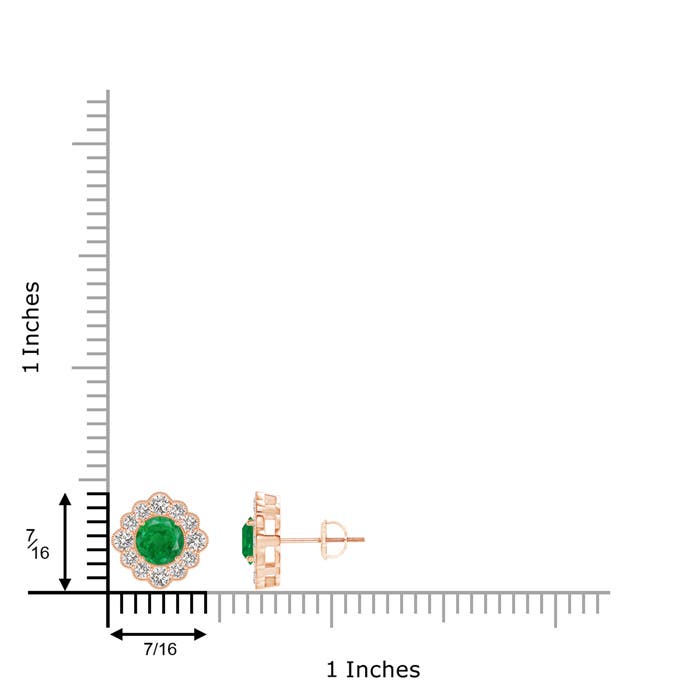 AA - Emerald / 1.47 CT / 14 KT Rose Gold