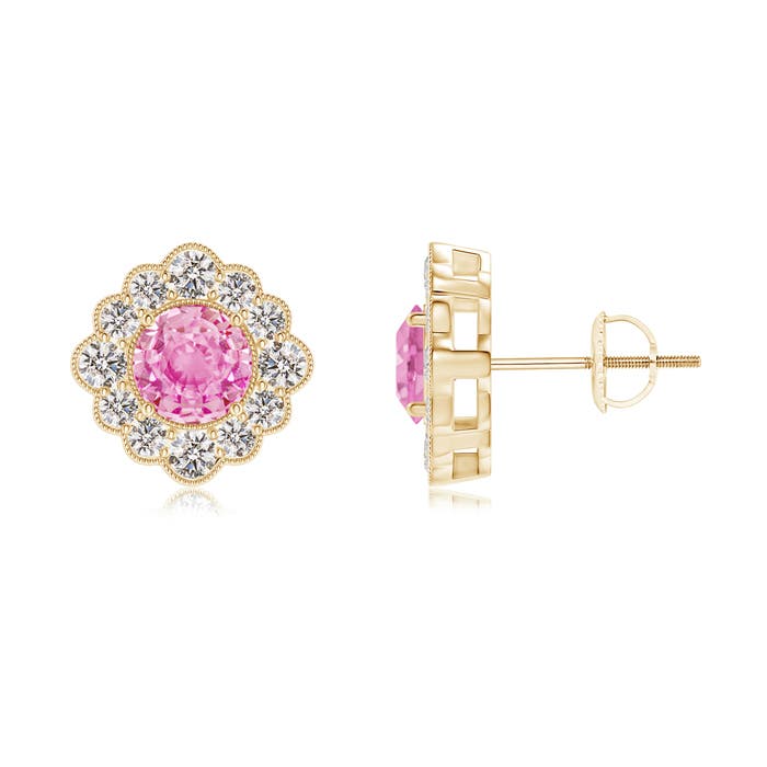 A - Pink Sapphire / 1.77 CT / 14 KT Yellow Gold