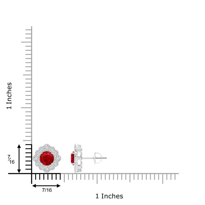 AAA - Ruby / 1.77 CT / 14 KT White Gold