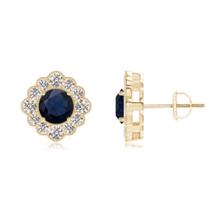 Round A Blue Sapphire