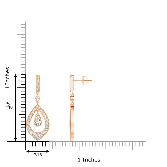 G, VS2 / 0.9 CT / 14 KT Rose Gold