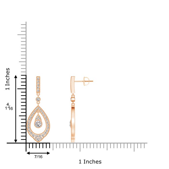 I-J, I1-I2 / 0.9 CT / 14 KT Rose Gold