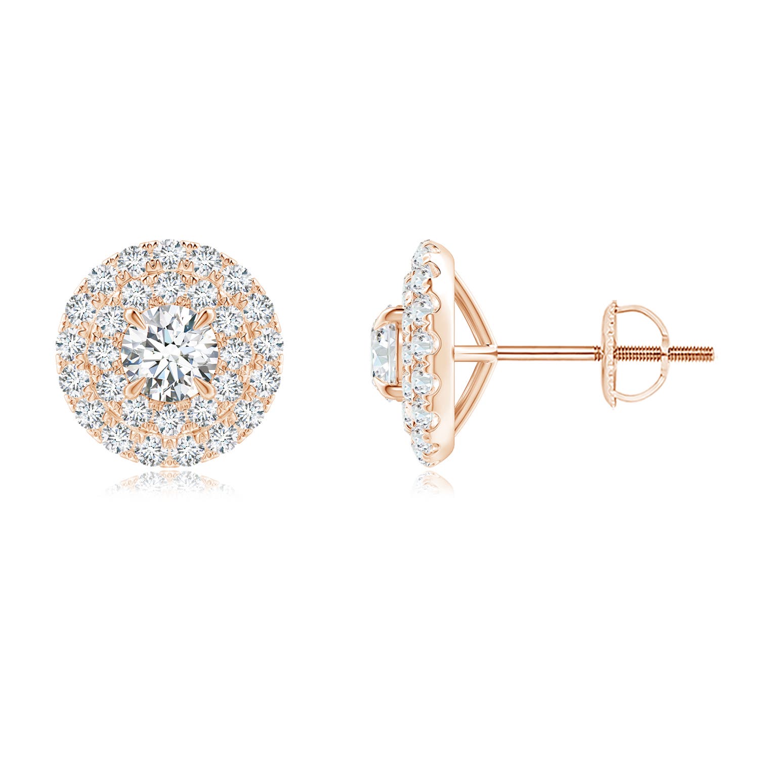 G, VS2 / 0.99 CT / 14 KT Rose Gold