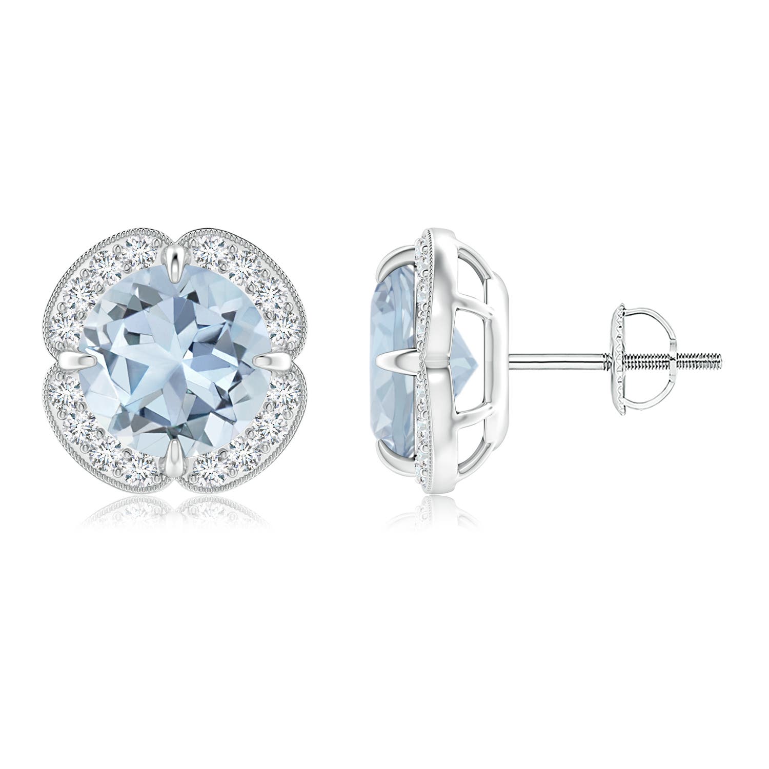 A - Aquamarine / 3.65 CT / 14 KT White Gold