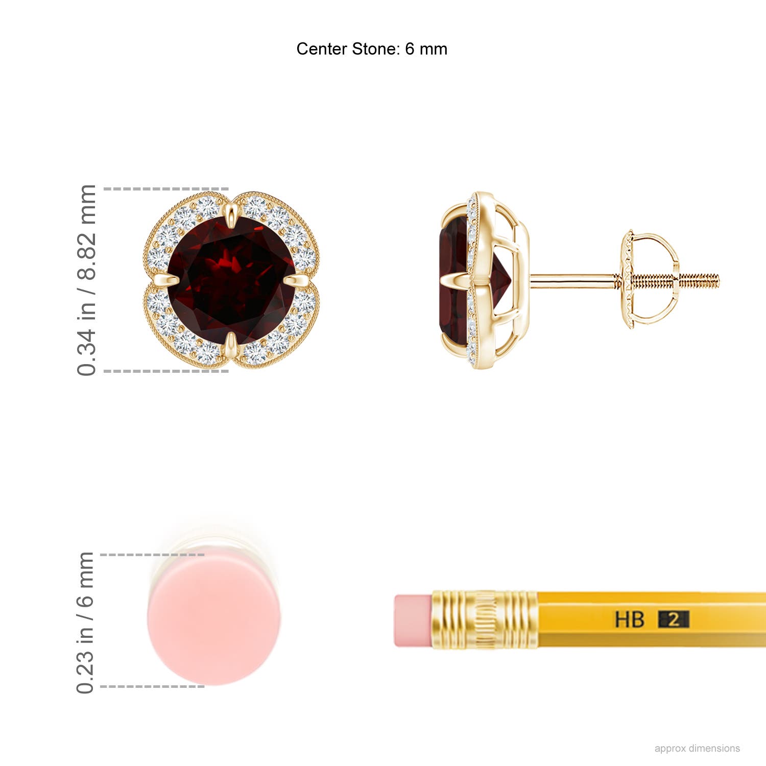 A - Garnet / 2.19 CT / 14 KT Yellow Gold