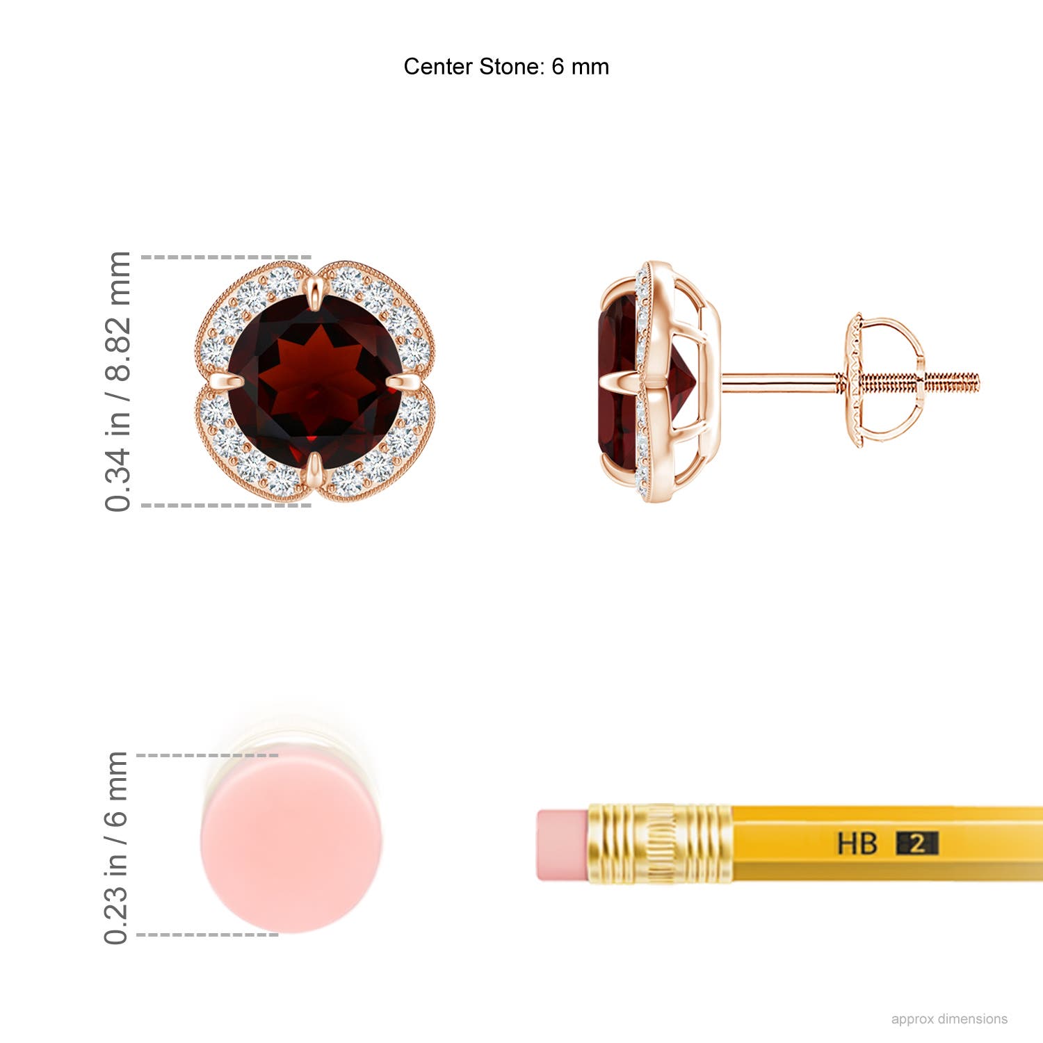 AA - Garnet / 2.19 CT / 14 KT Rose Gold