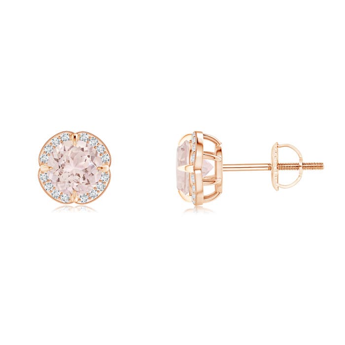 A - Morganite / 0.94 CT / 14 KT Rose Gold