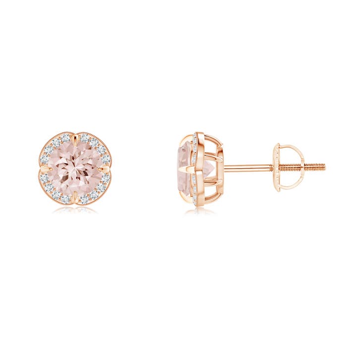 AA - Morganite / 0.94 CT / 14 KT Rose Gold