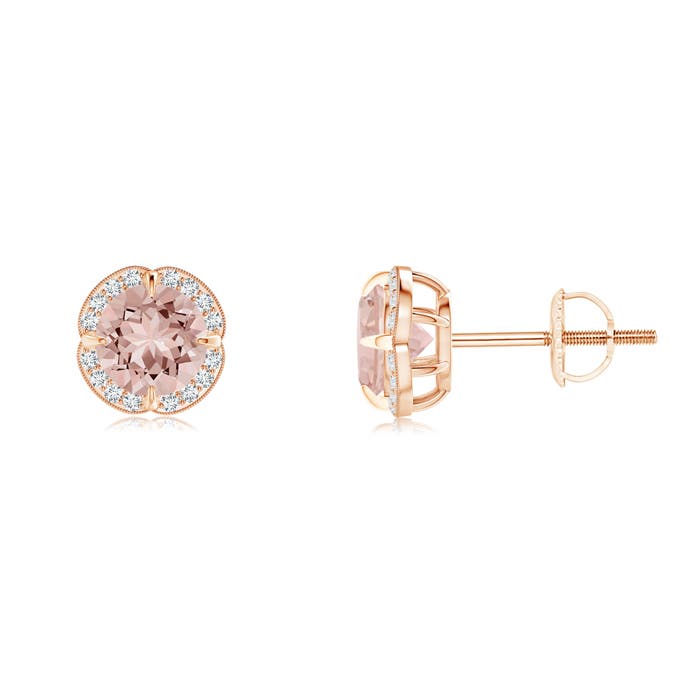 AAAA - Morganite / 0.94 CT / 14 KT Rose Gold